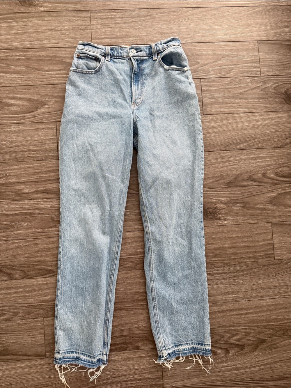 Abercrombie & Fitch 90s Straight Ultra High Rise Curve Love Jeans Size 6R